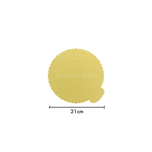 CAKE BASE GOLD ROUND 21CM (1 x 100)