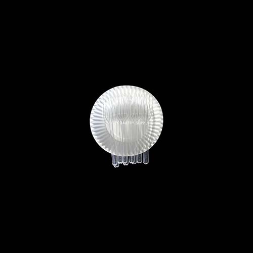 ROUND PAPER PLATE SET 2 IN 1  WITH  FORK 5PCS SET (1 x 500)