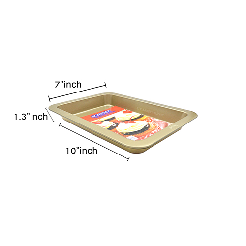 RECTANGLE PAN SMALL GOLD 31.2x21.4x3.5CM 8916 (1 x 45)