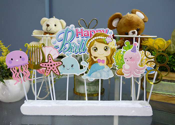 CAKE TOPPER MERMAID (OCTOPUS) SET
