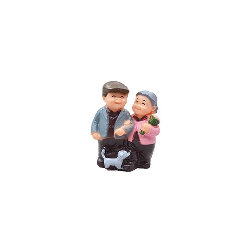 CAKE DECORATION GRANDPA AND GRANDMA NEW DESIGN (SIT,DOG)
