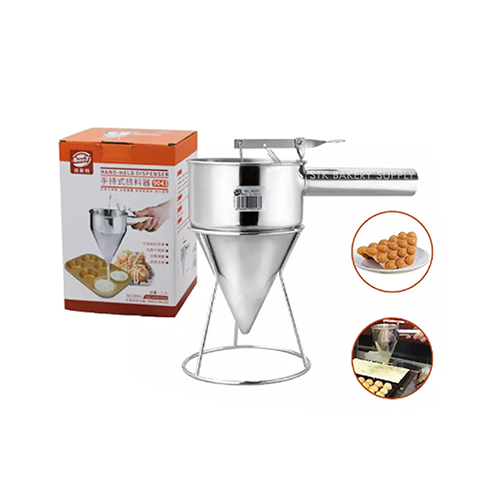 STAINLESS STEEL CONE SQUEEZE MACHINE WITH STAND 13x21CM (1.2L) 9043 (1 x 24)