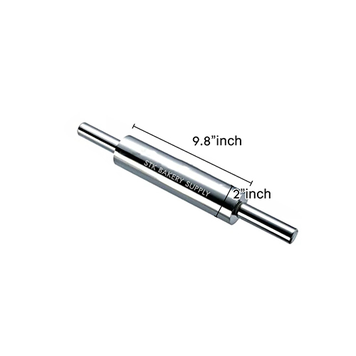 STAINLESS STEEL MOBILIZABLE ROLLING PIN SMALL 47x5.1CM 8202 (1 x 12)