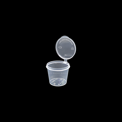 DISPOSABLE PLASTIC SAUCE CUP 1.5x1.4INCH (1OZ , 25ML) P1 20PCS (1 x 50)