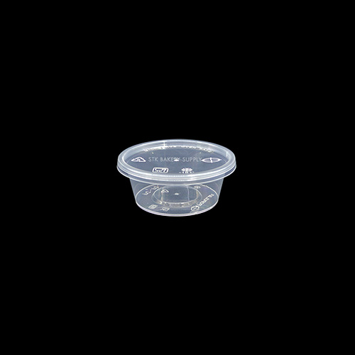 DISPOSABLE PLASTIC ROUNG BOX 2.8x1.25INCH (75ML) P2 20PCS (1 x 50)