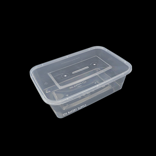 DISPOSABLE PLASTIC SQUARE BOX 8.5x5.8x2.3INCH (1500ML) TWS-014 10PCS (1 x 20)