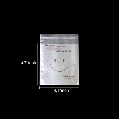 PLASTIC BAG SMILE RGD-1006(N)(S) 10.5x12CM  90~100PCS (1 x 5)