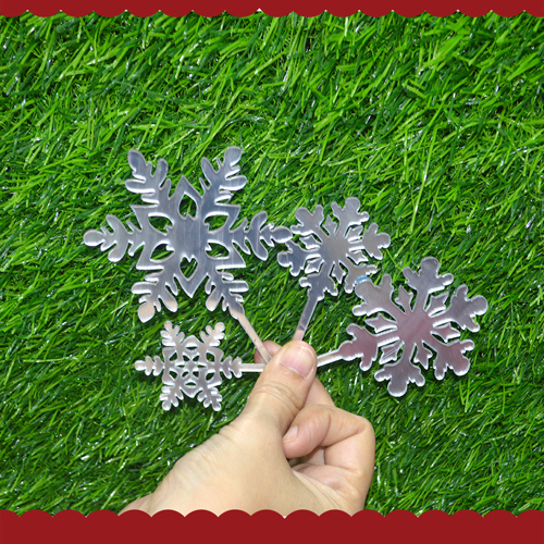SNOW DESIGN CAKE TOPPER YKL-183 4PCS