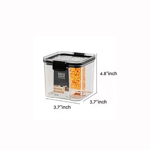 COOKIE BOX SQUARE AIRTIGHT BOX WITH CLICK 700ML NO 0052