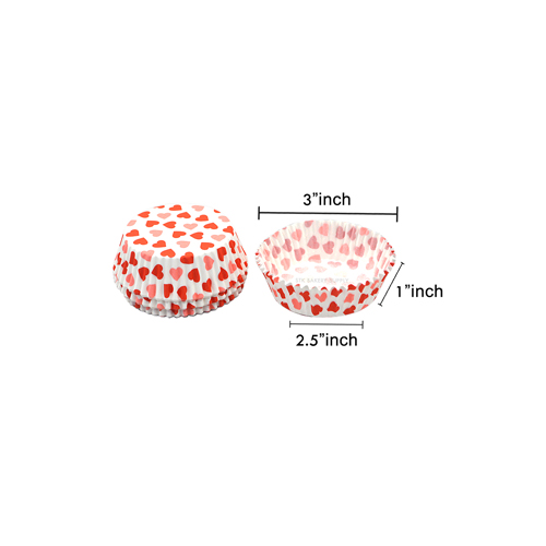 MUFFIN PAPER CUP (HEART) 63x26MM SS-3220 800PCS (1 x 25)