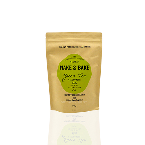 MAKE &amp; BAKE GREEN TEA CAKE POWDER 575G (CON)
