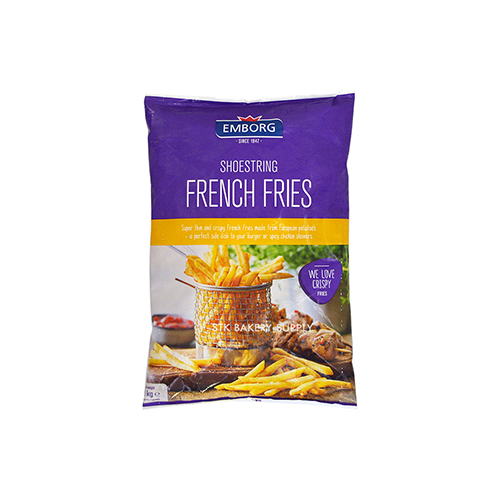 EMBORG FRENCH FRIED SHOESTRING 1KG (1 x 10)