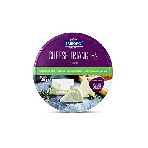 EMBORG CHEESE TRIANGLE F.I.D.M 40% 140G (1 x 36)
