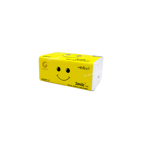 SMILE FACIAL TISSUE 3PLY 360 SHEETS (140) (1X3X40)