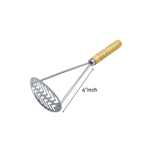 POTATO MASHER WITH WOODEN HANDLE 1PC