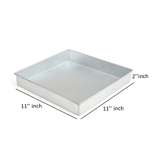 BREAD/CAKE PAN SQUARE 11" X 11" X 2" 