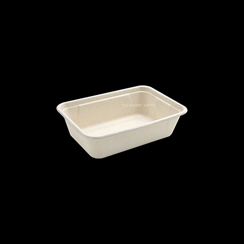 COMPOSTABLE  TRAY 600ML ,50PCS (T601)