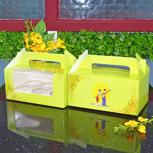 CUPCAKE 6 HOLE WITH HANDLE 8.6x6.2x4in (THINGYAN)WS