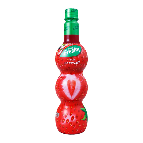 FRESHY JUICE STRAWBERRY FLAVOURED SYRUP 710ML(1x12)(CON)
