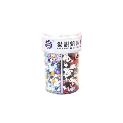 CHINA BRAND CAKE DECORATION SPRINKLE PEARL BALL,FLOWER &amp; HEART DESIGN 170G