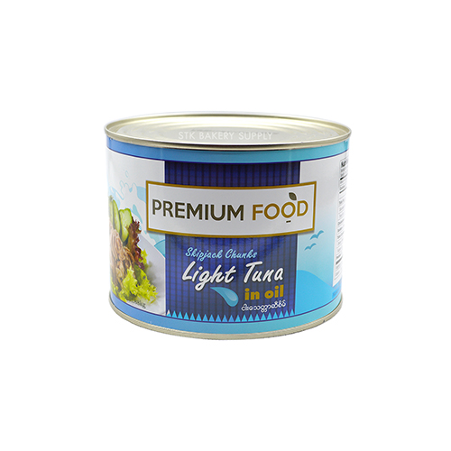 PREMIUM SKIPJACK CHUNKS LIGHT TUNA IN SOYA OIL 1.88KG (1 x 6)