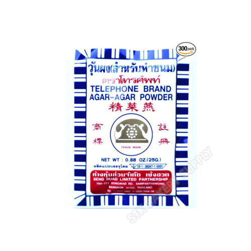 TELEPHONE BRAND AGAR AGAR POWDER  25G 1PC
