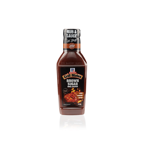 MC CORMICK GRILL MATES BROWN SUGAR BBQ SAUCE 500G (400026) (1X8)