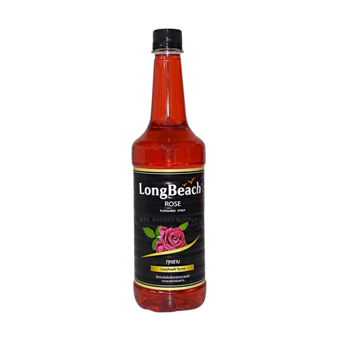 LONG BEACH SYRUP ROSE 740ML (1 x 12)(LB-11-0023)