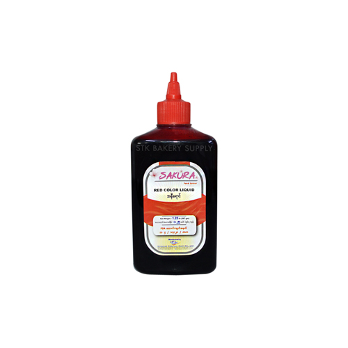 SAKURA FOOD COLOR LIQUID RED 567G (1×12) 728RD0221