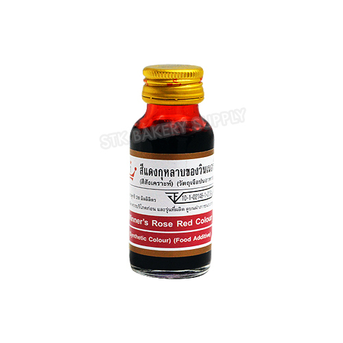 WINNER FOOD COLOR - ROSE RED 1 OZ (28 ML) (1x12)