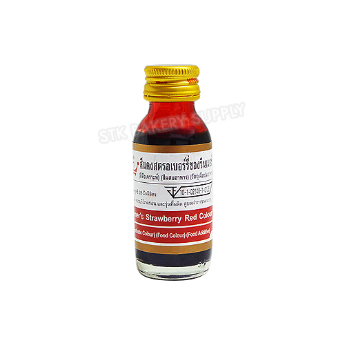 WINNER FOOD COLOR - STRAWBERRY RED 1 OZ (28 ML)  (1x12)