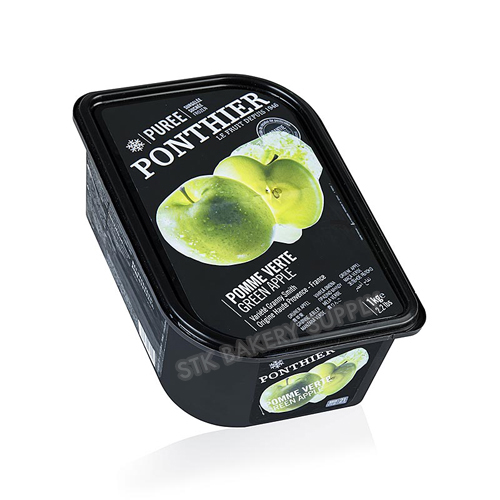 PONTHIER FROZEN FRUIT PUREE GREEN APPLE 1KG ( 1 x 6 )