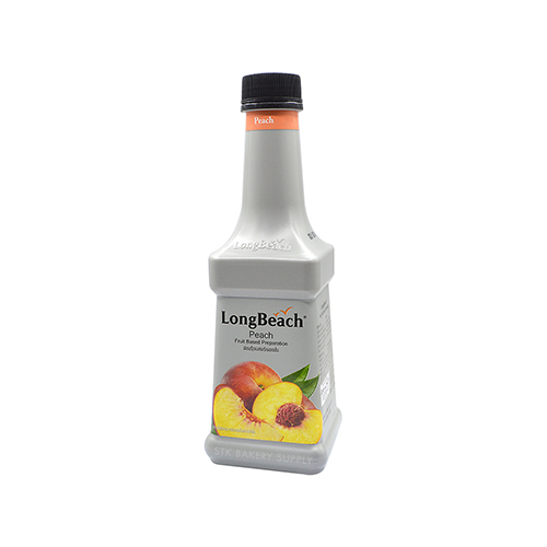 LONG BEACH PUREE PEACH 900ML (1 x 6)(LB-19-0006)