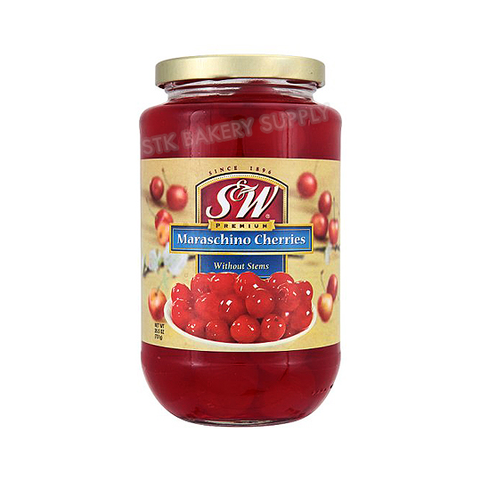 S &amp; W MARASCHINO CHERRIES 751 G