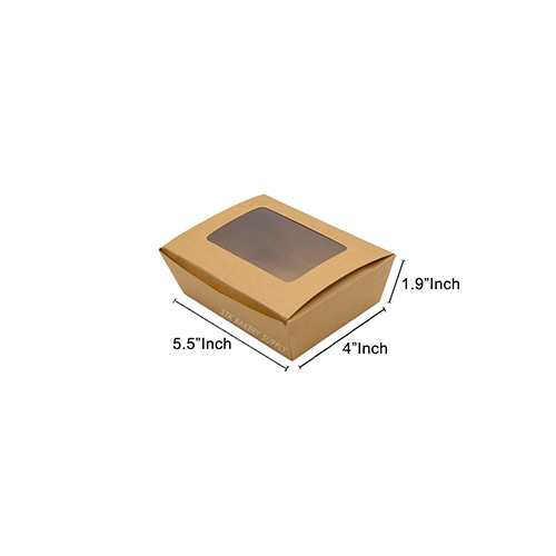 CAKE BOX KRAFT PAPER 100x140 x50 MM 650ML K-L1(BOX-00115) 10PC (1x30)