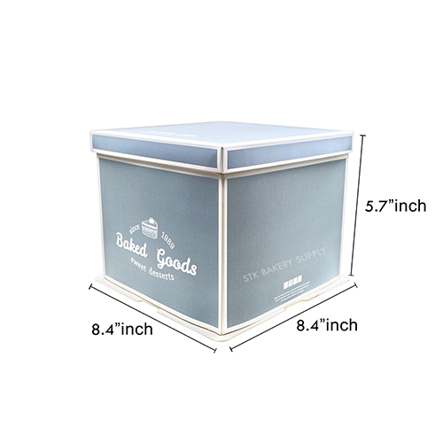 CAKE BOX WITH RIBBON (6&quot;CAKE) 22x22x16CM