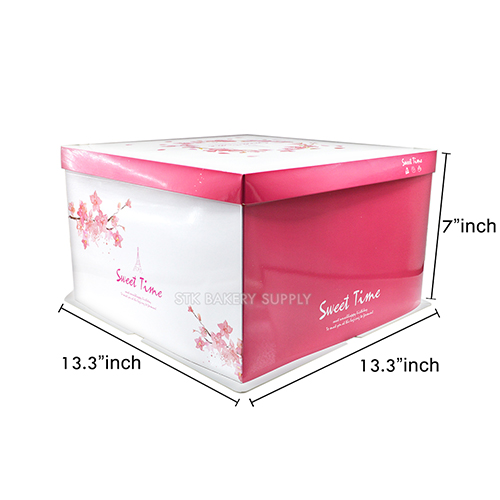 CAKE BOX WITH RIBBON (12&quot;CAKE) 34x34x18CM