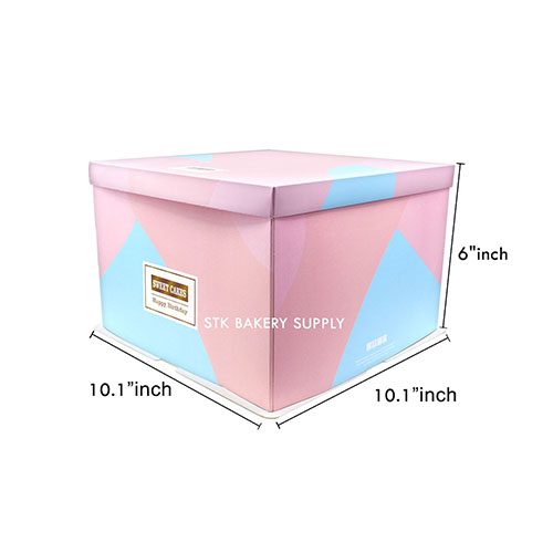 CAKE BOX WITH RIBBON (8&quot;CAKE) 26x26x18CM