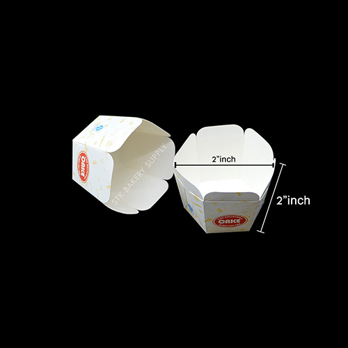 MUFFIN PAPER CUP (HEXAGON) 6 x 5CM 2281400111 100PCS (1 x 50)