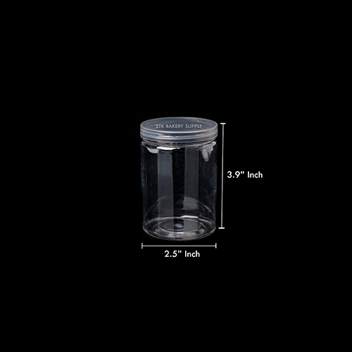 PET PLASTIC COOKIE BOX GL/DYL6510/6512 (290ML) 6.2 x 9.8CM 1PC (1 x 113)