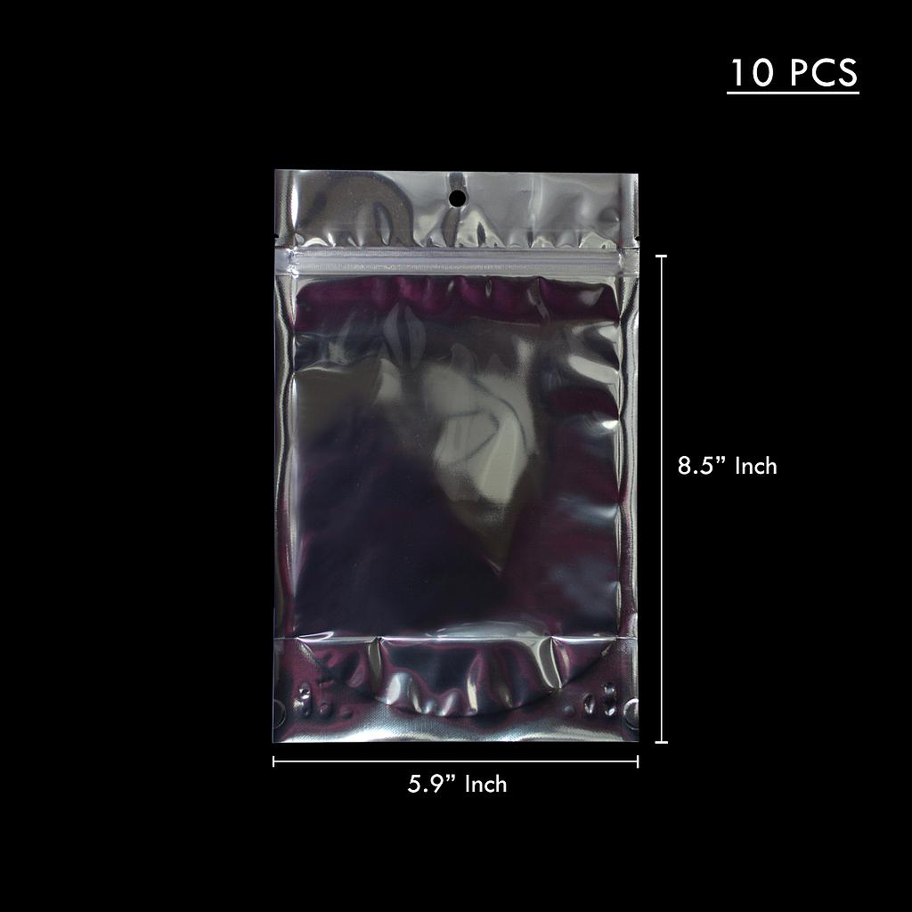  SILVER PLASTIC 6&quot; x 9&quot; (10PC ) 