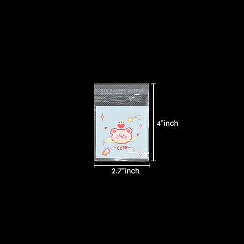 PLASTIC COOKIES BAG 7x7CM (2.8"x2.8") 100PCS~