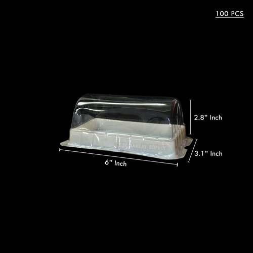 PLASTIC PACKING CAKE BOX H10/A14 100PCS (1 x 10)
