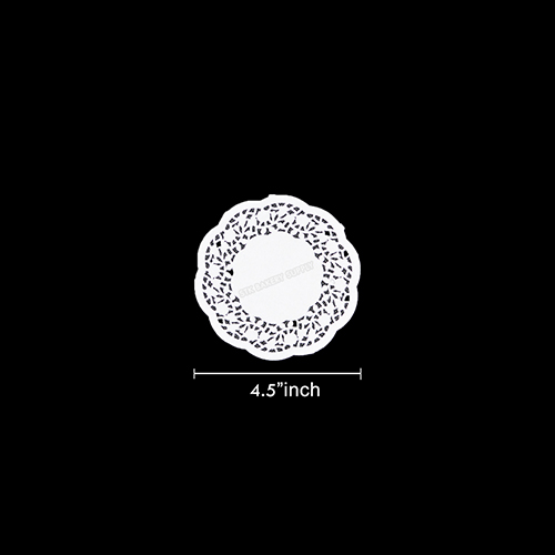 DOYLEY PAPER ROUND FLOWER BASE 4.5INCH 100PCS