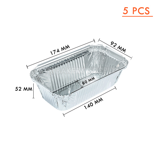 ALUMINIUM CUP BUTTER CAKE CUP WITH LID (1056) SS-4007 (92 x 175) x (60 x 140) x 52MM, 480ML 5PCS (1 x 72) WS