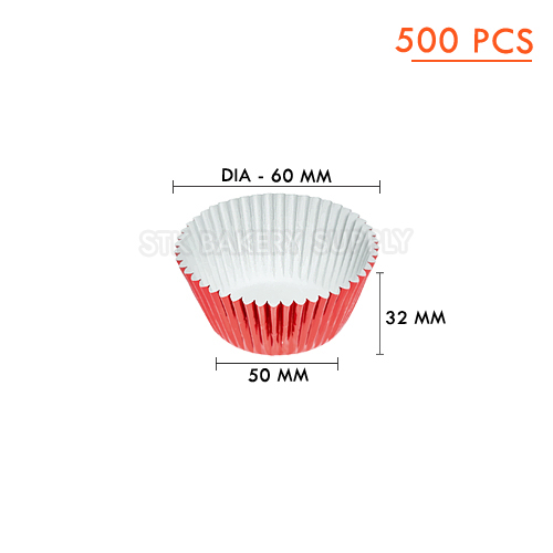 ALUMINIUM CUP CAKE SS-3219(RED)(1 x 16)-500 pc WS