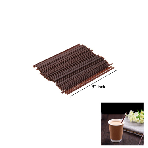 DISPOSABLE PLASTIC COFFEE STIRRER STRAW 200PCS (1 x 40)