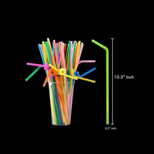 FLEXIBLE STRAW;SIZE-10"-100PC( 1 x 40 )