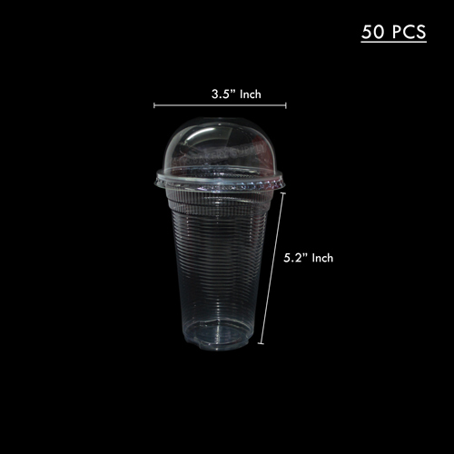 DISPOSABLE PLASTIC JUICE CUP Y SHAPE PP 360ML 45~ 50PCS (1x40)