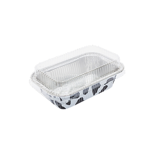 ALUMINIUM CUP - COW DESING RECTANGULAR WITH LID (1085-1)SS-4032 (85*135*100)X35MM 10PCS (1x36)